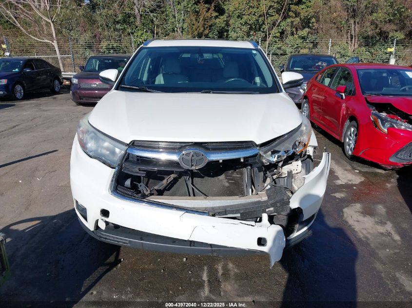 2016 Toyota Highlander Xle V6 VIN: 5TDKKRFH4GS502702 Lot: 43972040