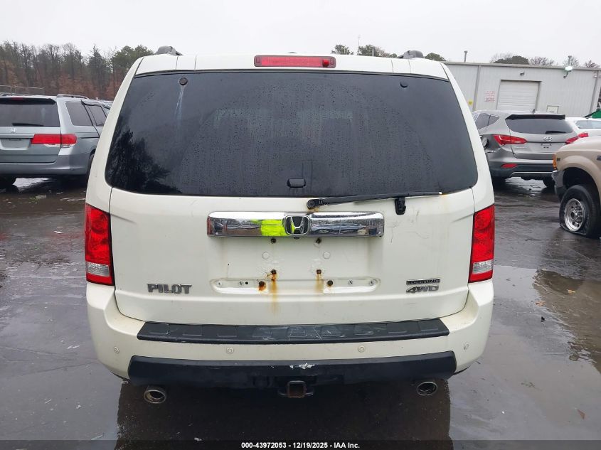 2011 Honda Pilot Touring VIN: 5FNYF4H97BB066268 Lot: 43972053