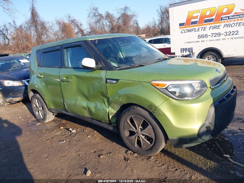 2015 Kia Soul VIN: KNDJN2A25F7802996 Lot: 43972063