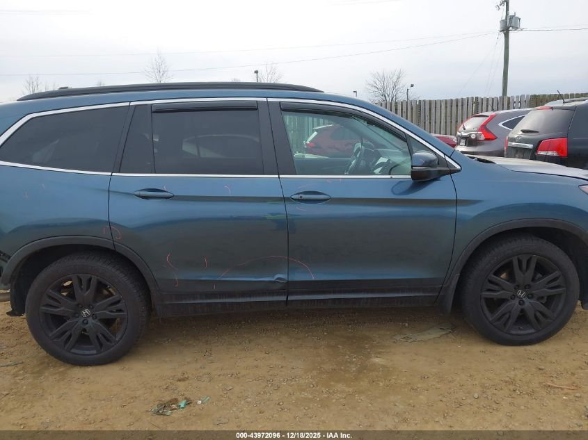 2022 Honda Pilot 2Wd Special Edition VIN: 5FNYF5H24NB007711 Lot: 43972096