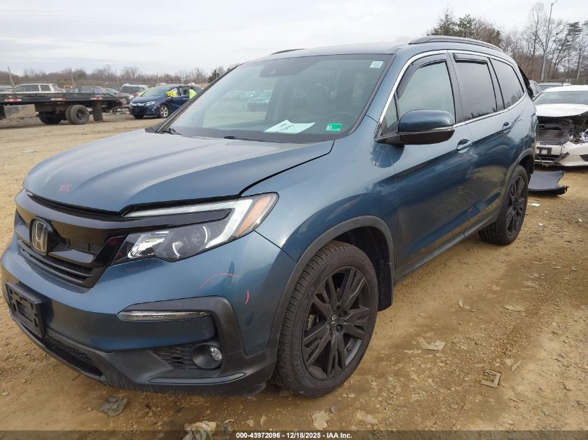 2022 Honda Pilot 2Wd Special Edition VIN: 5FNYF5H24NB007711 Lot: 43972096