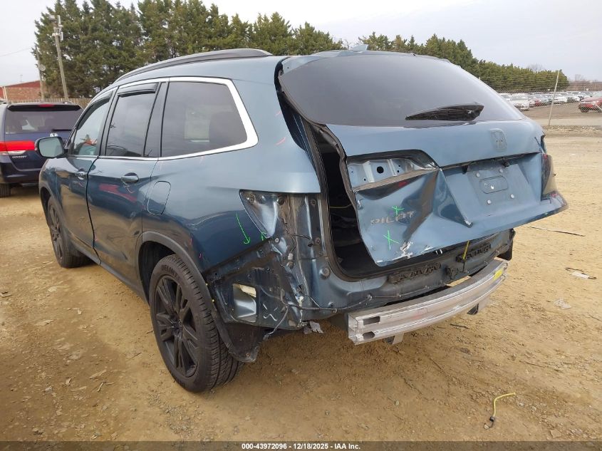 2022 Honda Pilot 2Wd Special Edition VIN: 5FNYF5H24NB007711 Lot: 43972096