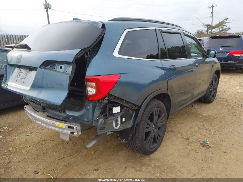 2022 Honda Pilot 2Wd Special Edition VIN: 5FNYF5H24NB007711 Lot: 43972096