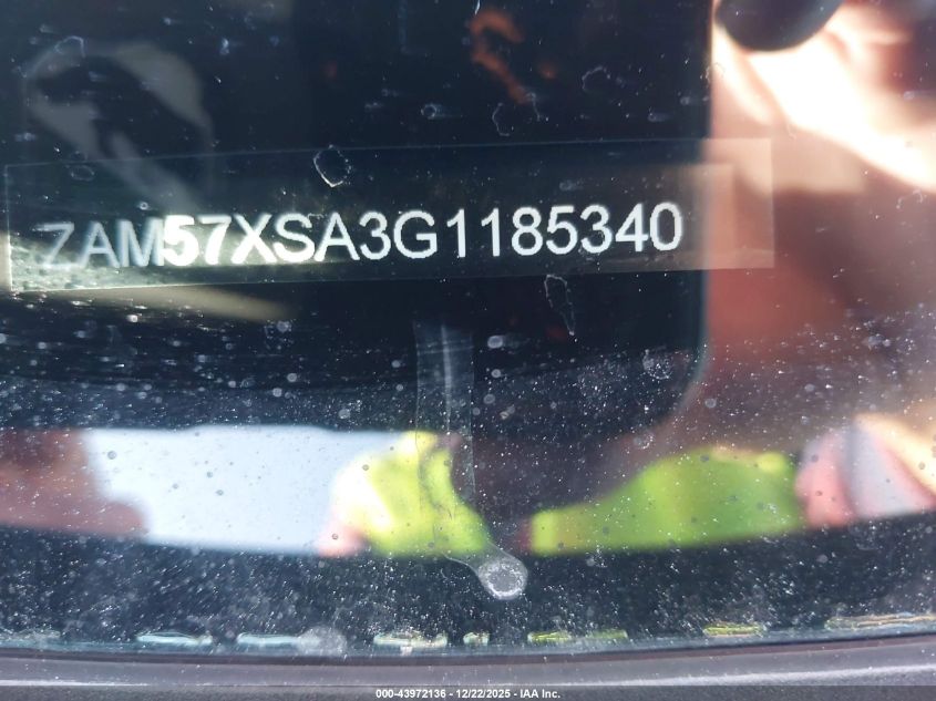 2016 Maserati Ghibli VIN: ZAM57XSA3G1185340 Lot: 43972136