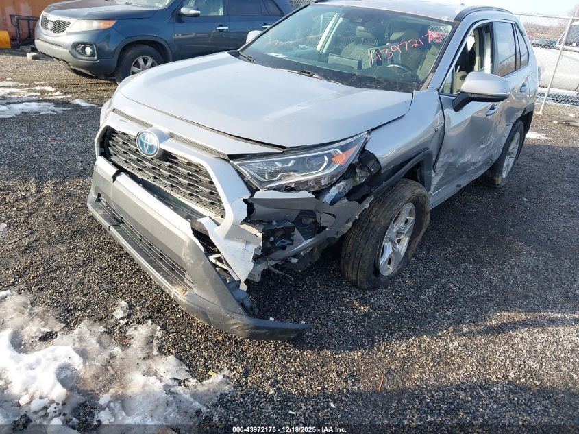 2020 Toyota Rav4 Hybrid Xle VIN: 2T3RWRFV5LW091750 Lot: 43972175