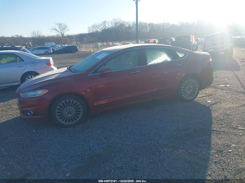2013 Ford Fusion Hybrid Titanium VIN: 3FA6P0RU4DR277063 Lot: 43972181