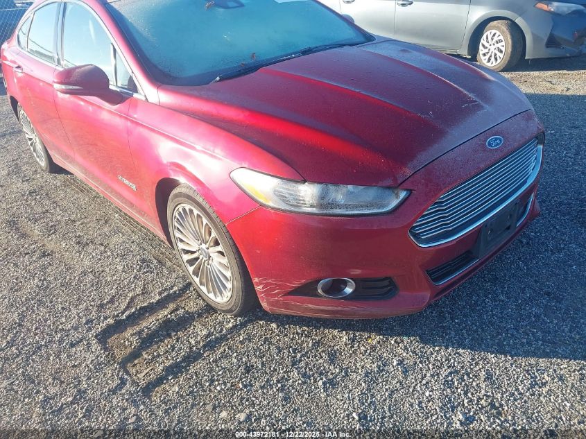2013 Ford Fusion Hybrid Titanium VIN: 3FA6P0RU4DR277063 Lot: 43972181