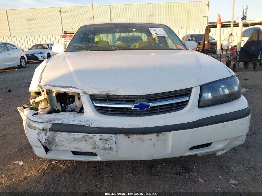 2004 Chevrolet Impala VIN: 2G1WF52E249205337 Lot: 43972196