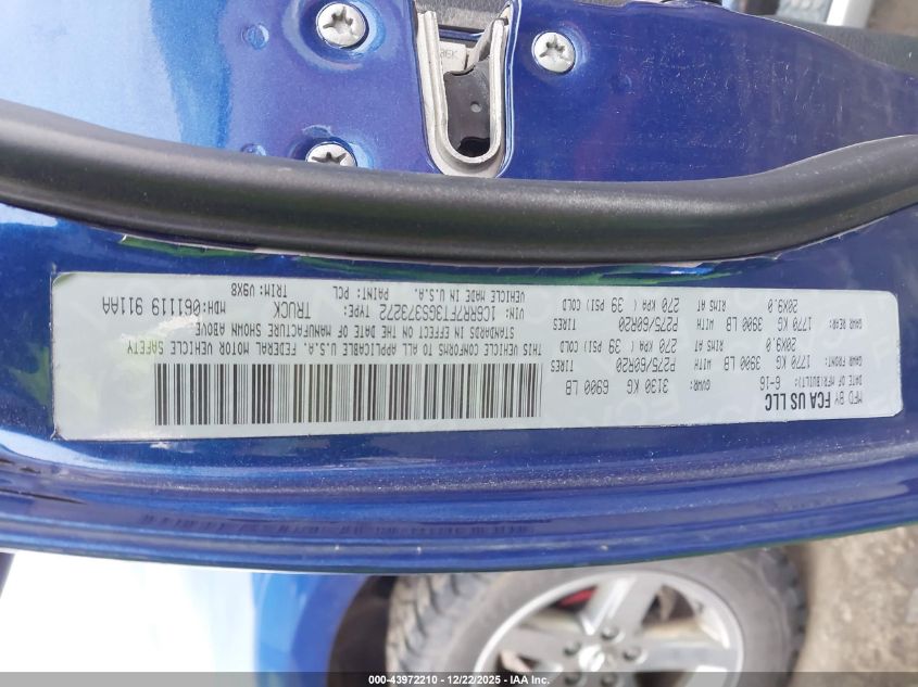 2016 Ram 1500 Express VIN: 1C6RR7FT3GS373272 Lot: 43972210