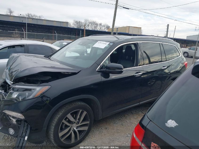 2017 Honda Pilot Touring VIN: 5FNYF6H97HB008763 Lot: 43972216