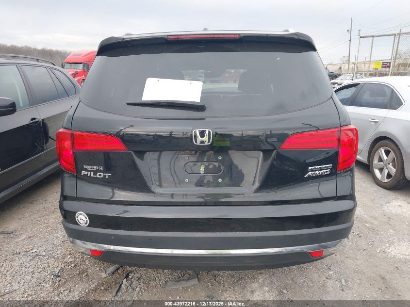 2017 Honda Pilot Touring VIN: 5FNYF6H97HB008763 Lot: 43972216