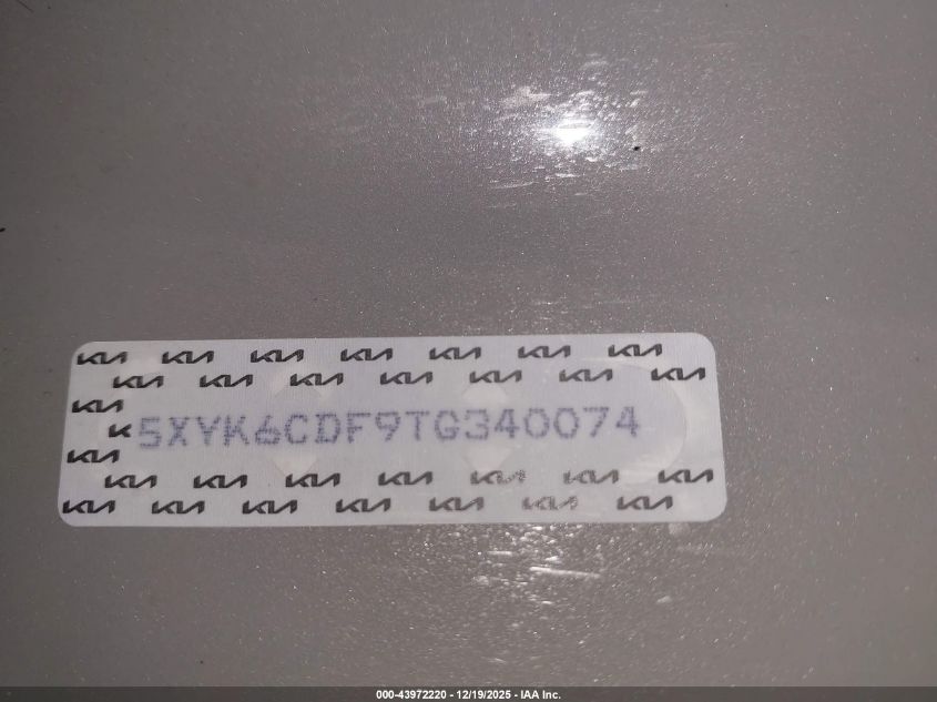 2026 Kia Sportage X-Line VIN: 5XYK6CDF9TG340074 Lot: 43972220