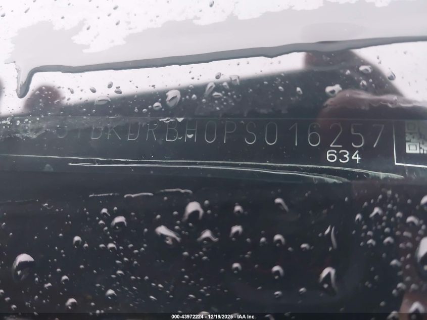 2023 Toyota Highlander Xle VIN: 5TDKDRBH0PS016257 Lot: 43972224