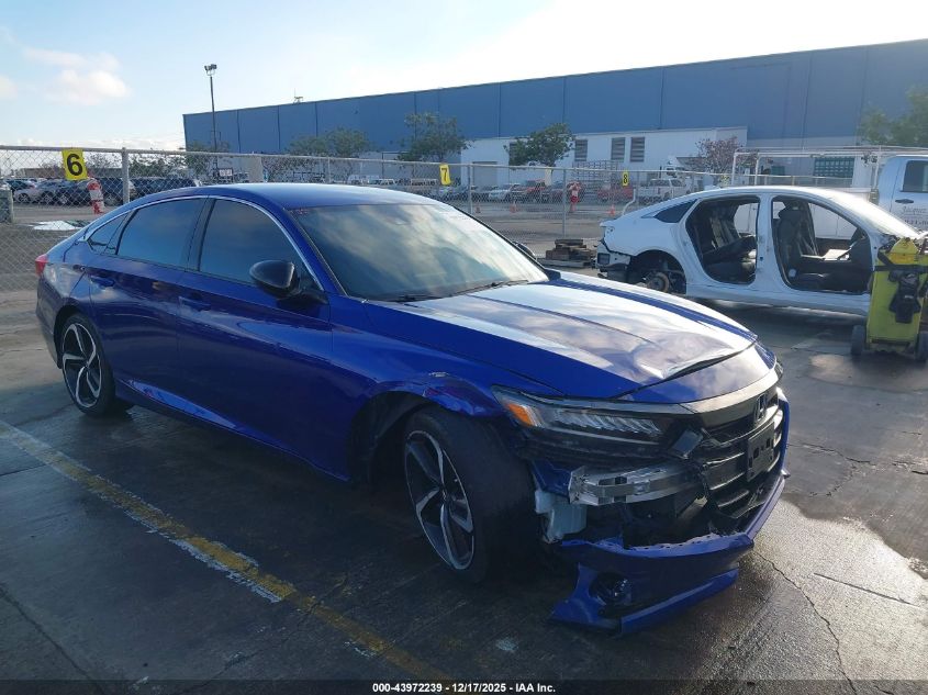 2022 Honda Accord Sport VIN: 1HGCV1F38NA036253 Lot: 43972239