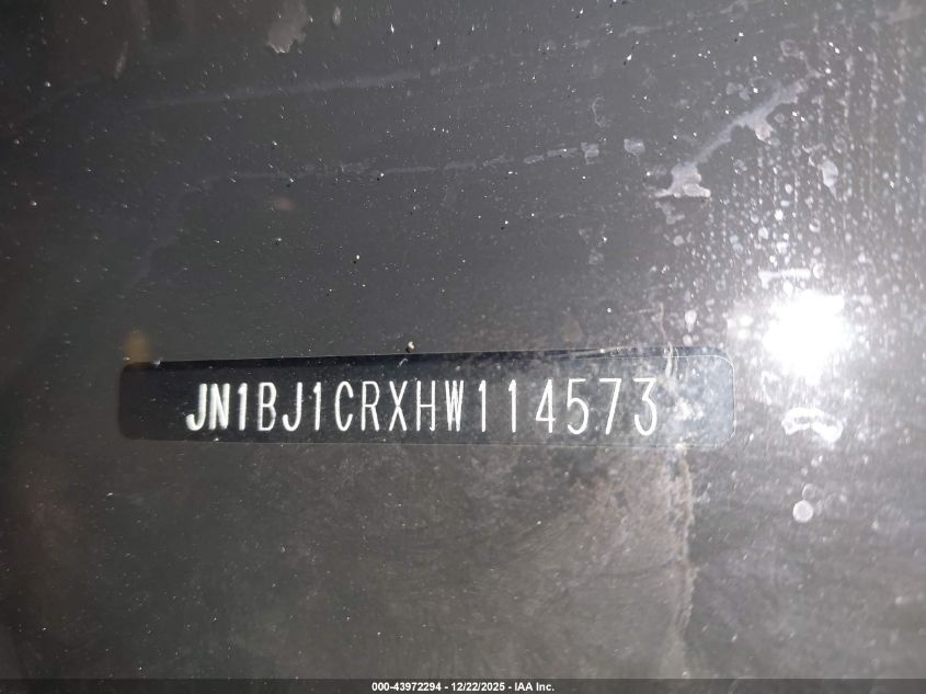 2017 Nissan Rogue Sport Sl VIN: JN1BJ1CRXHW114573 Lot: 43972294