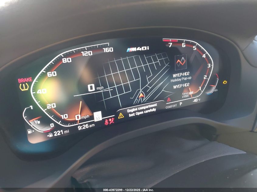 2021 BMW X4 M40I VIN: 5UX2V5C03M9F04922 Lot: 43972299