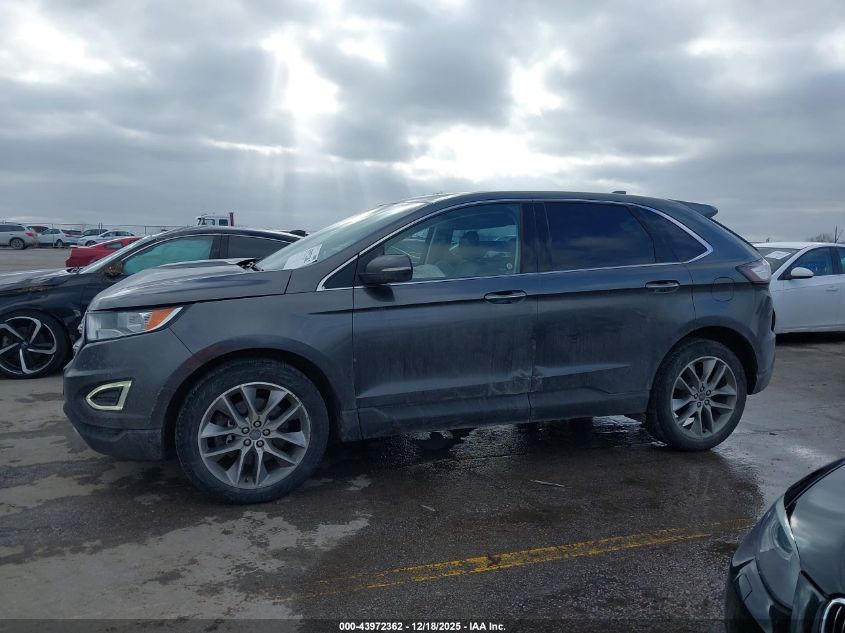 2016 Ford Edge Titanium VIN: 2FMPK4K90GBB77227 Lot: 43972362