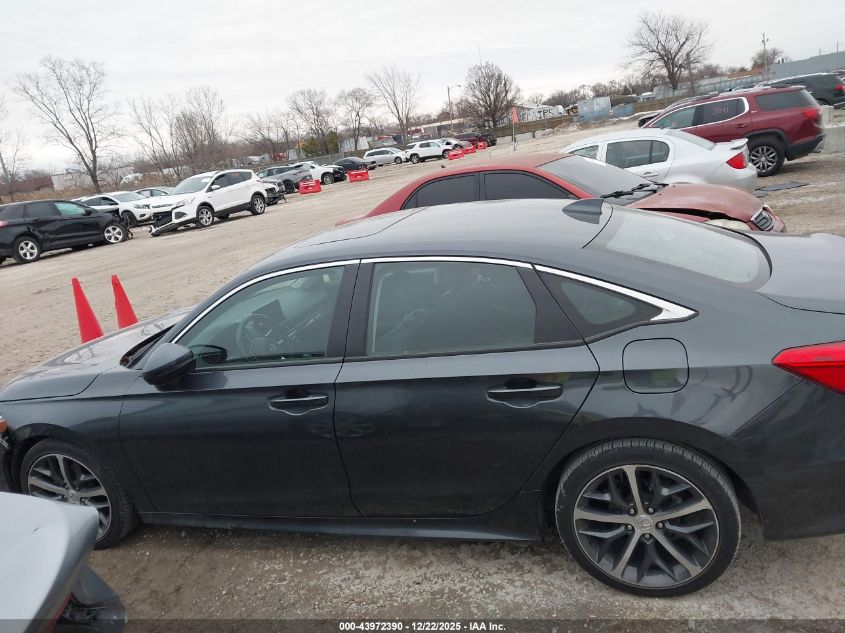 2022 Honda Civic Touring VIN: 2HGFE1F94NH316674 Lot: 43972390