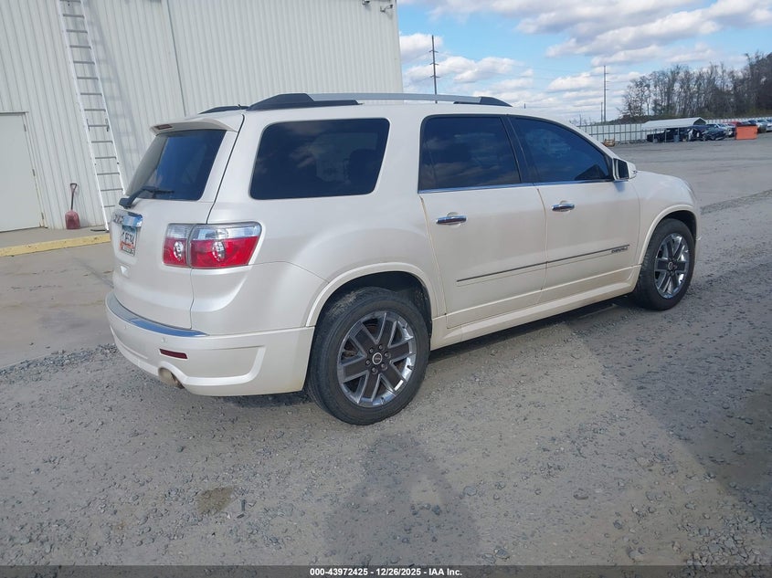 Vin: 1gkkrted2bj405516, lot: 44468121, gmc acadia denali 20114