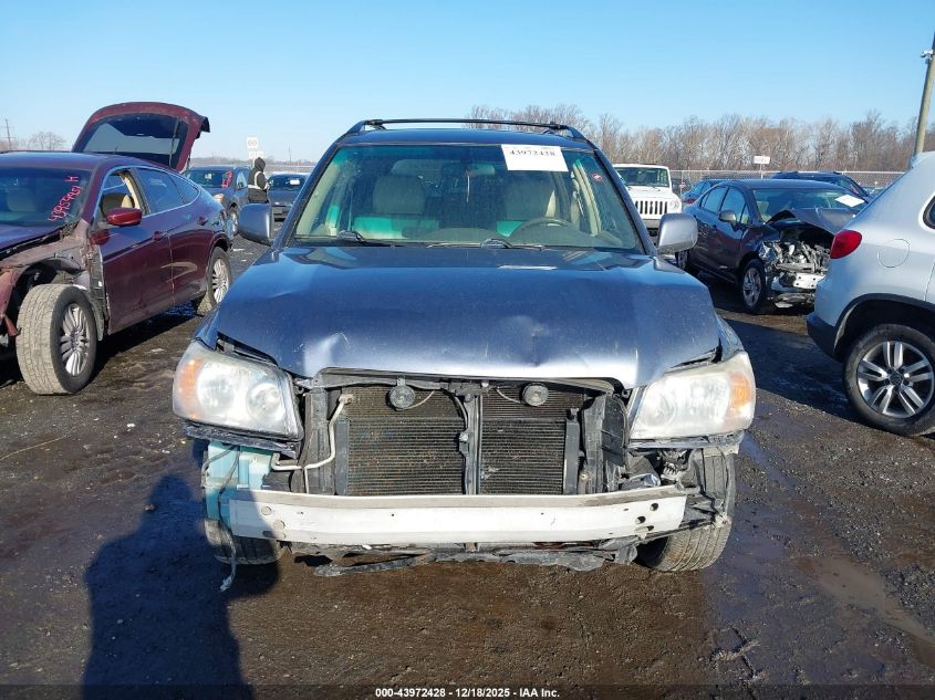 2006 Toyota Highlander Hybrid Limited V6 VIN: JTEDW21A360002820 Lot: 43972428