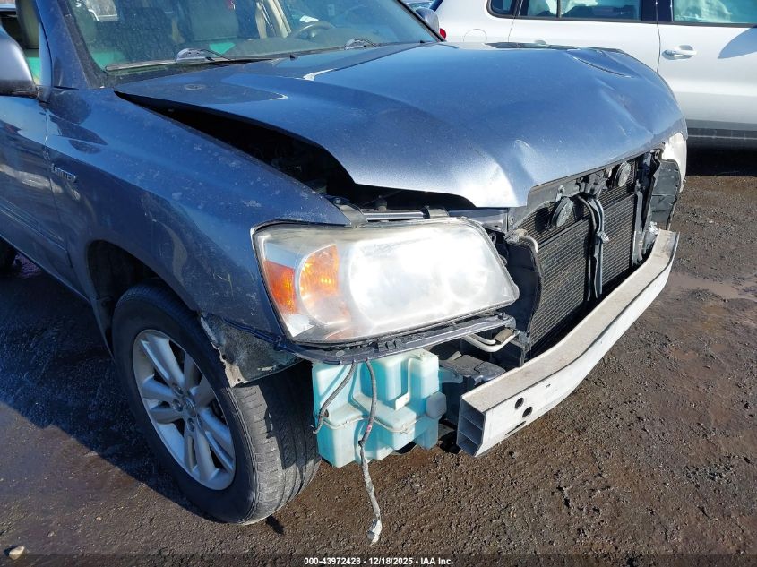 2006 Toyota Highlander Hybrid Limited V6 VIN: JTEDW21A360002820 Lot: 43972428