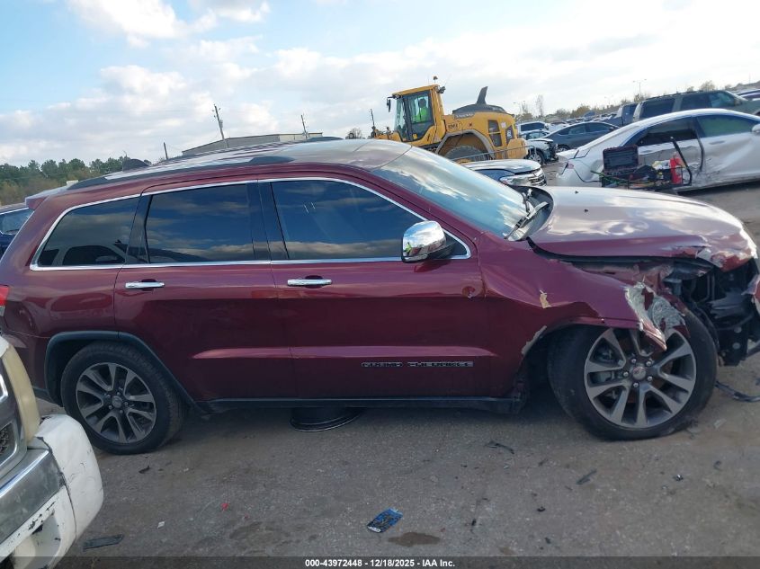 2018 Jeep Grand Cherokee Limited 4X2 VIN: 1C4RJEBG6JC168754 Lot: 43972448