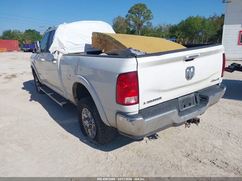 Vin: 3c6ur5fl9lg243478, lot: 44468164, ram 2500 laramie  4x4 6'4 box 20203
