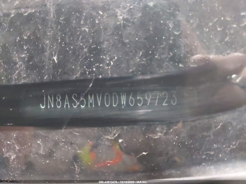 2013 Nissan Rogue S VIN: JN8AS5MV0DW659723 Lot: 43972476