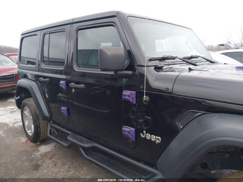 2018 Jeep Wrangler Unlimited Sport 4X4 VIN: 1C4HJXDN2JW221080 Lot: 43972478