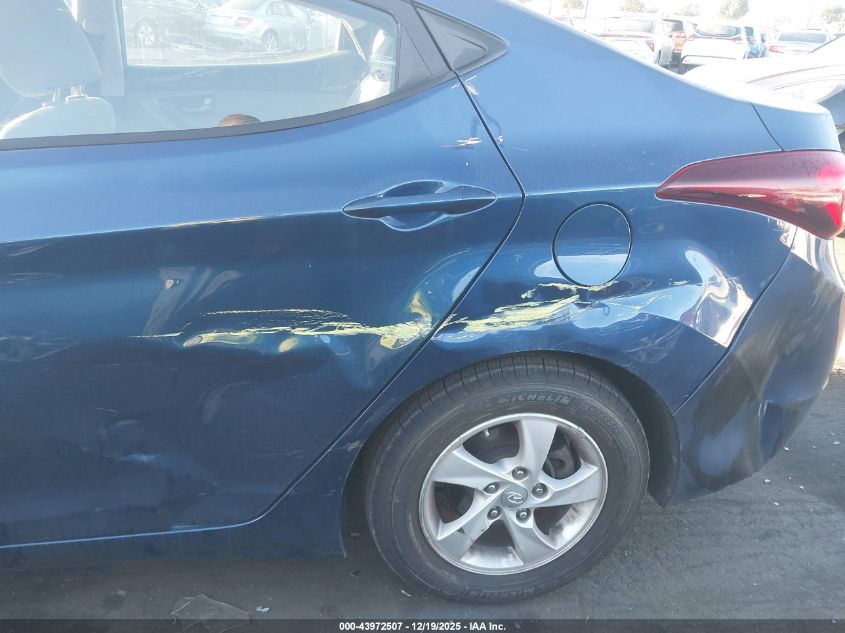 2015 Hyundai Elantra Se VIN: 5NPDH4AE2FH616841 Lot: 43972507