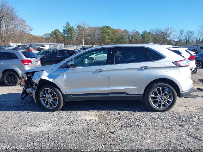 2016 Ford Edge Titanium VIN: 2FMPK3K8XGBC29867 Lot: 43972557