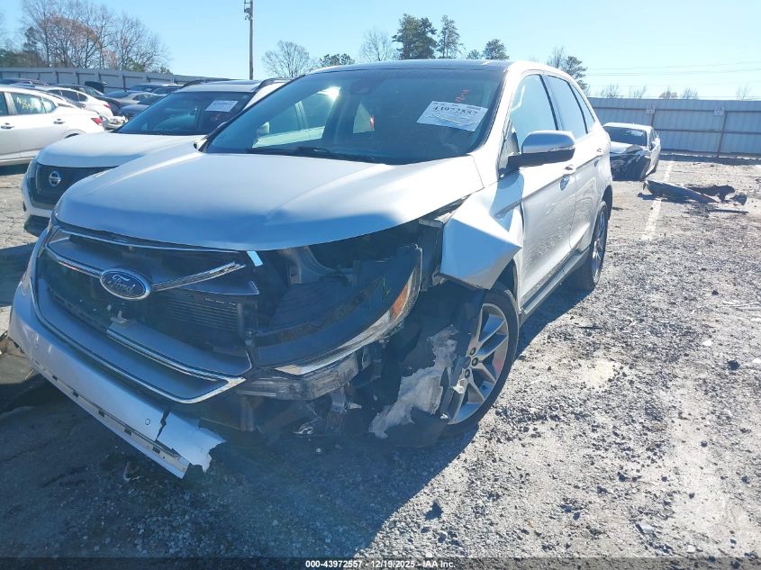2016 Ford Edge Titanium VIN: 2FMPK3K8XGBC29867 Lot: 43972557