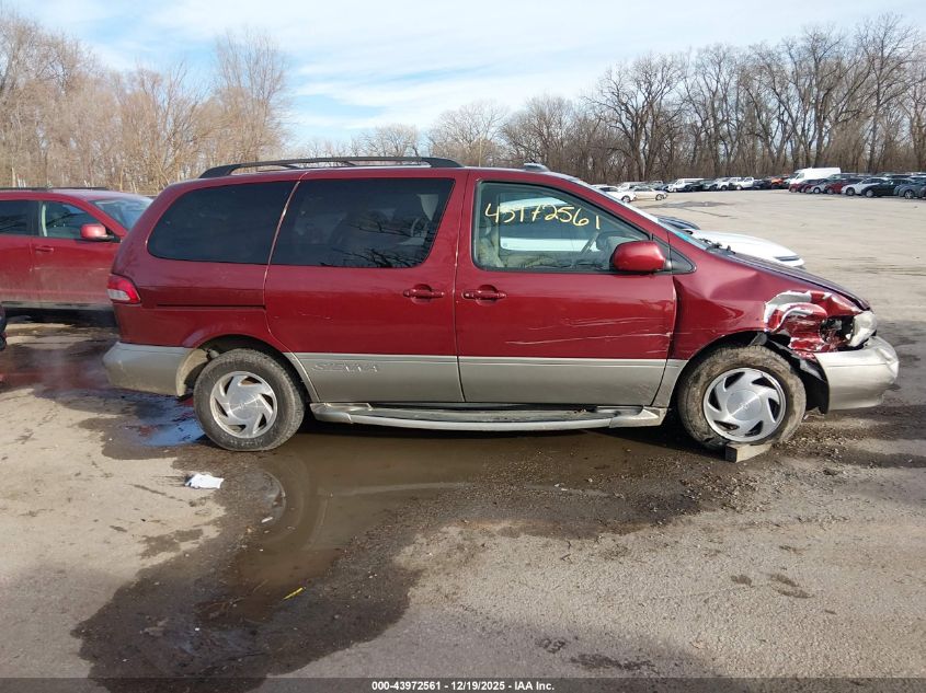 2001 Toyota Sienna Xle VIN: 4T3ZF13C41U364601 Lot: 43972561