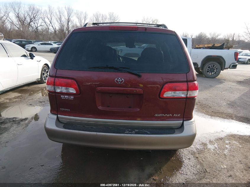 2001 Toyota Sienna Xle VIN: 4T3ZF13C41U364601 Lot: 43972561