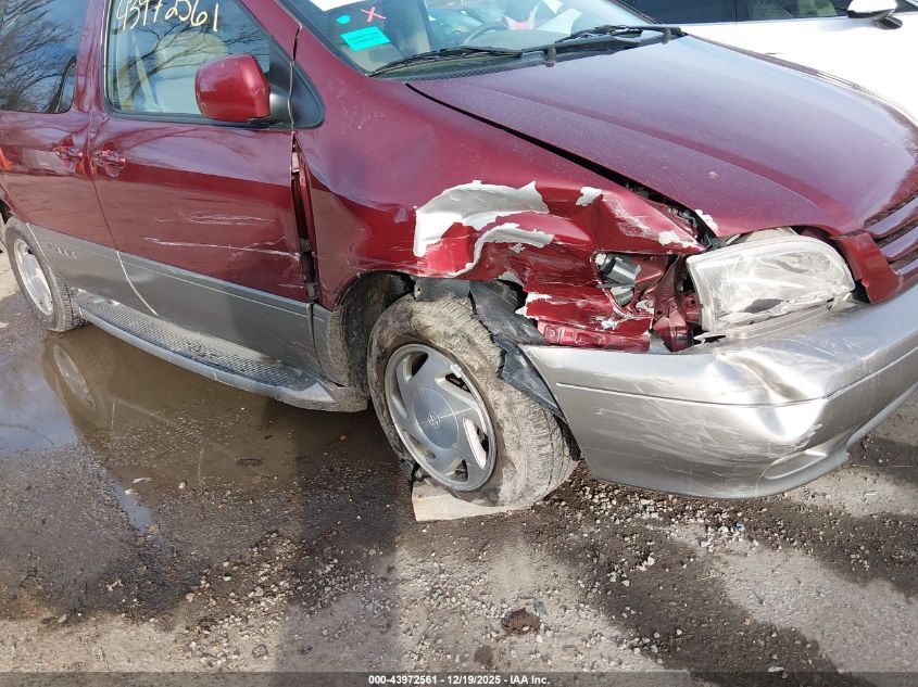 2001 Toyota Sienna Xle VIN: 4T3ZF13C41U364601 Lot: 43972561