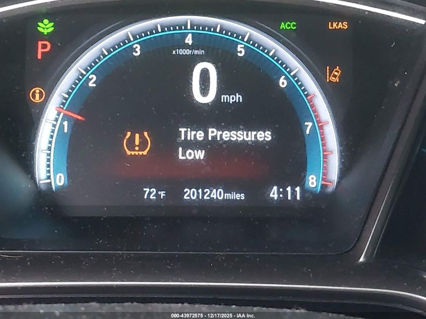 2020 Honda Civic Ex-L VIN: SHHFK7H83LU405572 Lot: 43972575