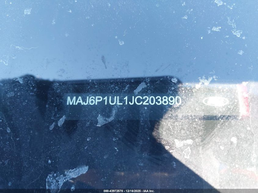 2018 Ford Ecosport Se VIN: MAJ6P1UL1JC203890 Lot: 43972578