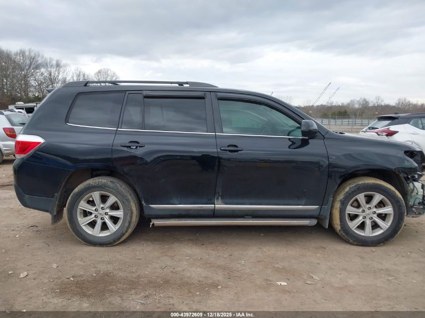 2013 Toyota Highlander Base Plus VIN: 5TDZA3EH0DS035497 Lot: 43972609