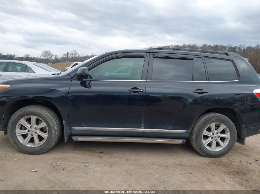 2013 Toyota Highlander Base Plus VIN: 5TDZA3EH0DS035497 Lot: 43972609