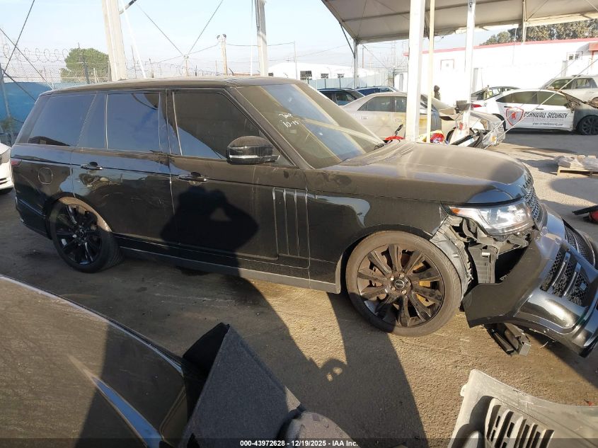 2014 Land Rover Range Rover 5.0L V8 Supercharged/5.0L V8 Supercharged Ebony Edition VIN: SALGS2TF0EA195144 Lot: 43972628