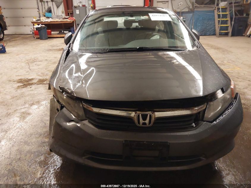 2012 Honda Civic Lx VIN: 2HGFB2F53CH605599 Lot: 43972667