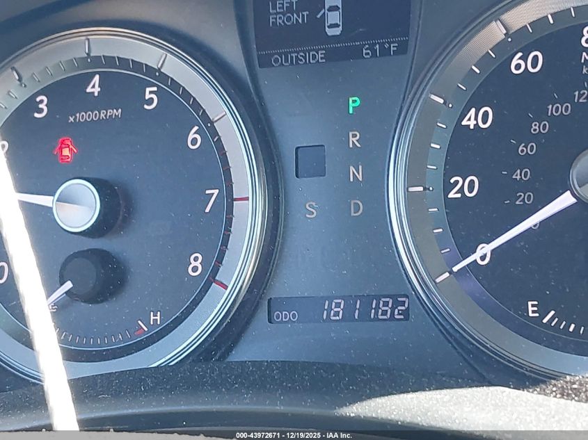 2012 Lexus Es 350 VIN: JTHBK1EG6C2486898 Lot: 43972671