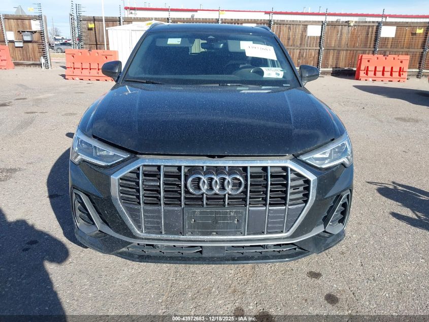 2025 Audi Q3 Premium 45 Tfsi S Line Quattro Tiptronic VIN: WA1DECF36S1013963 Lot: 43972683
