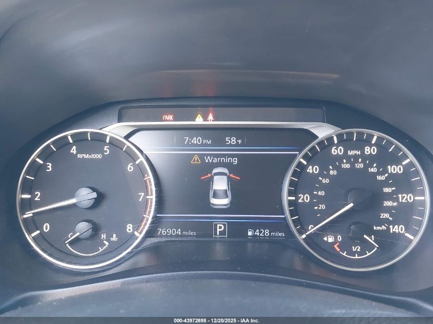 2022 Nissan Altima Sv Fwd VIN: 1N4BL4DVXNN376461 Lot: 43972698