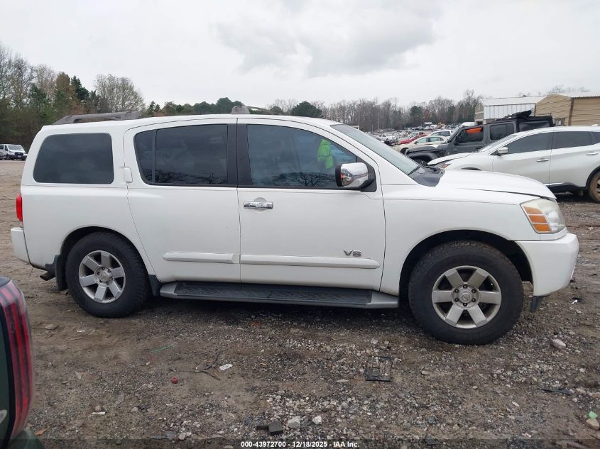 2005 Nissan Armada Le VIN: 5N1AA08B75N730212 Lot: 43972700