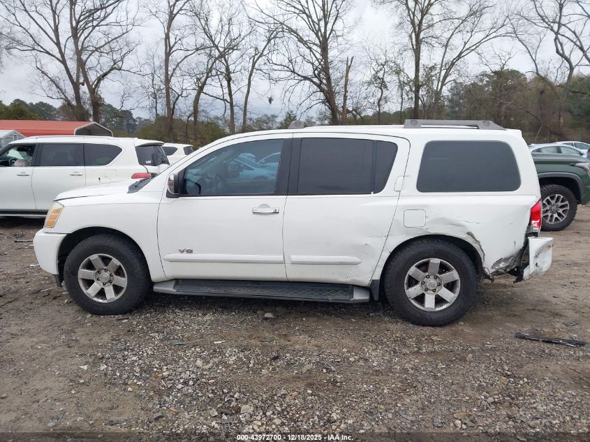 2005 Nissan Armada Le VIN: 5N1AA08B75N730212 Lot: 43972700