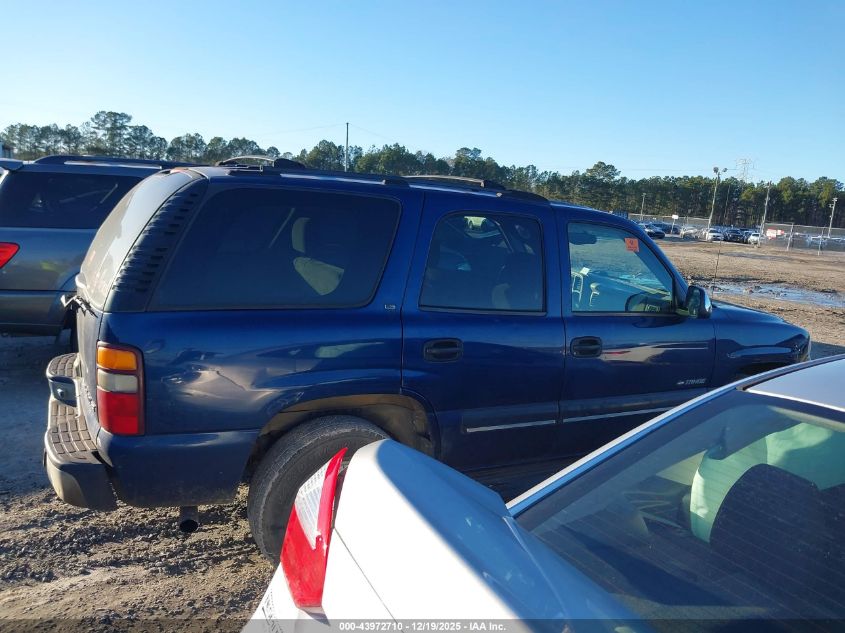 2001 Chevrolet Tahoe Ls VIN: 1GNEK13T01J224027 Lot: 43972710