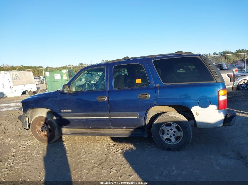 2001 Chevrolet Tahoe Ls VIN: 1GNEK13T01J224027 Lot: 43972710