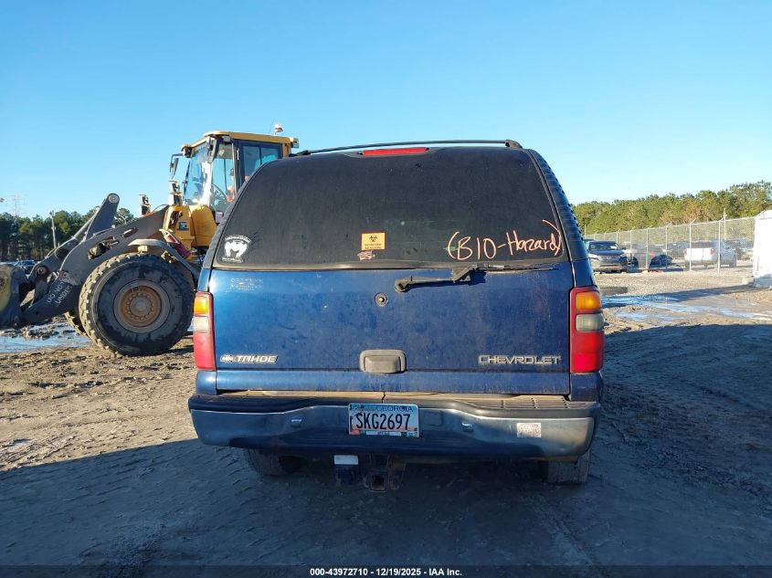 2001 Chevrolet Tahoe Ls VIN: 1GNEK13T01J224027 Lot: 43972710