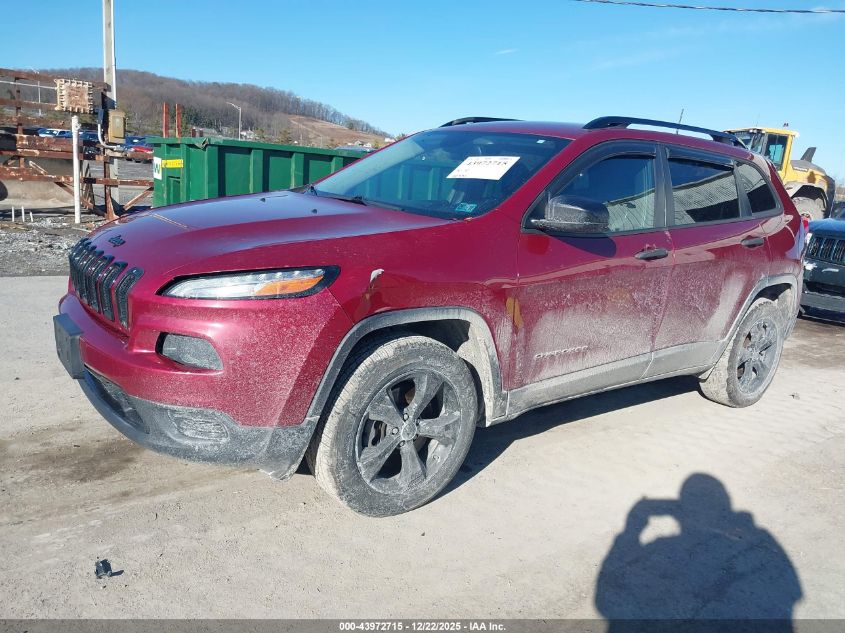 2016 Jeep Cherokee Sport VIN: 1C4PJMAS3GW356825 Lot: 43972715